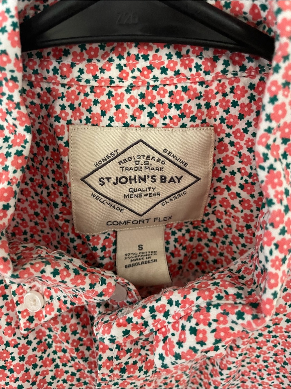 ✨Men’s St John’s Bay Short Sleeve Button Up Size Small - Picture 4 of 8